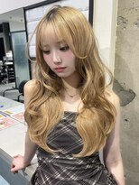 ボタン 熊本(VOTAN) 韓国ヘア/レイヤーカット/前髪/顔まわり/ミルクティー/ブリーチ