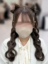 ヘアセットアリエス(aries) 立体リボンハーフツイン