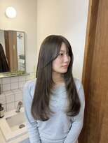 ポートヘアサロン(PORT HAIR SALON)&nbsp;顔まわりレイヤーとオリーブベージュカラー