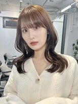 フォト イケブクロ(foto IKEBUKURO)&nbsp;秋イメチェン/結べるミディアムレイヤー/くびれ巻き/顔まわり