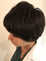 パティオンツー(PATIONN2)&nbsp;暗髪マッシュショート☆眉上ショートバングで可愛いスタイル☆