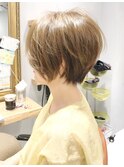 20代30代40代50代ラウンドCカーブカット×ハニーグレージュカラ