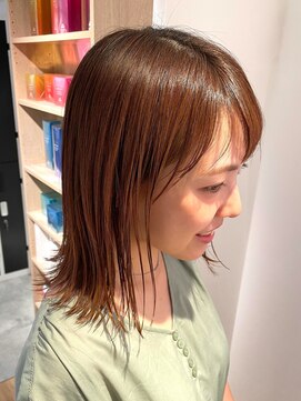 ミーナ バイ アーバン(Meena by urban.) 【ANNEXハザマ】元気なオレンジブラウンカラー×外ハネボブ