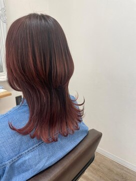 ウィスプヘアー(wisp HAIR) ＃赤味カラー　＃ウルフスタイル　＃大宮