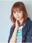 ぷつっとバングのミディーレイヤー