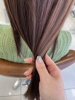 フォルテ 中田店 ブリーチなしピンクブラウン