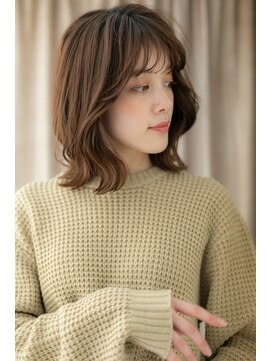モッズヘア 越谷(mod's hair) シースルー前髪くせ毛風くびれミディアムTb2越谷20代30代40代