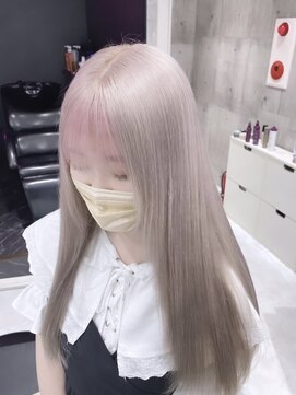 リル 溝の口(LiL) ミルクティー×インナーホワイトピンク/ケアブリーチ/学割U24