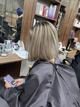 ラフ(LAFF) #黒髪#ボブルフ#ネビージュ#小顔#ワンレン