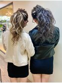体育祭 イベントに☆ // お揃い盛り髪ヘアセット♪