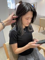 コレット 宇都宮(collet Gigi)&nbsp;斜めバング/グレージュカラー/デザインカラー/インナーグレー