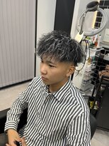 メンズ ラピス 横浜店(Men’sLapis) ツイストパーマ×ホワイトメッシュ