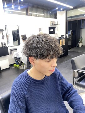 メンズサロンドットリアン(dot. lien) 強め波巻きスパイラルパーマ 波巻きプードル