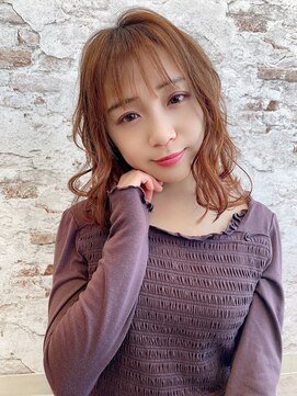 アルケー ヘアアンドヘッドスパ 錦糸町南口店(arche Hair&head spa) 大人かわいい/レイヤーロング/グレーベージュ/前髪パーマ/錦糸町