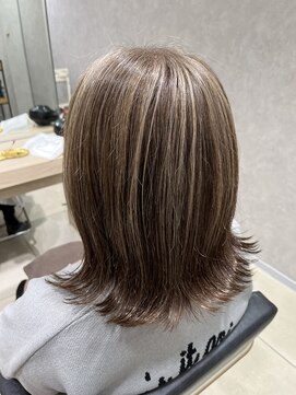 アッシュ 高幡不動店(Ash) コントラスト【脱白髪染め】白髪ぼかしハイライト　No.1