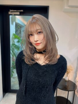 ラピス 名古屋駅前店(Lapis) レイヤーカット×ミルクティー