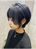ブルーブラック レディースショート