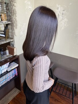 ヘアーメイク アチャ(hair make accha) 切りっぱなしボブ/エアリーロング/美髪/ピンクブラウン/観音寺市