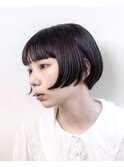 ぱっつん前髪ショートボブ