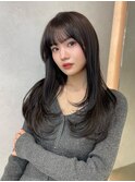 レイヤーカット/韓国/グレーベージュ/髪質改善/レイヤーロング