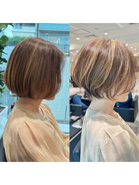 バンプ ギンザ(BUMP GINZA) 30代/40代/50代・絶壁解消×くびれショートボブ【浅野】