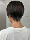 ＊ハンサムショート大人ショート黒髪マッシュシュート30代40代3