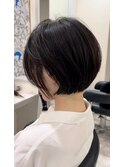 ナチュラル/オシャレ/シンプルショート/こなれミディ/耳掛けヘア