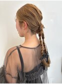 三つ編みツイン