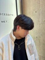 アルム オモテサンドウ(ALLM omotesando)&nbsp;韓国風カルマパーマ メンズ韓国ヘア メンズカット 原宿 表参道