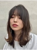 レディース外はねレイヤースタイル