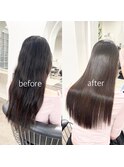 髪質改善/縮毛矯正乾かしただけできまる髪質改善ストレート