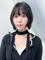アルバム 渋谷パルコ(ALBUM) ミディアムボブ顔周りレイヤー韓国ヘアおくれ毛_F0632