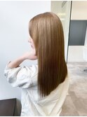 20代30代40代ストレートアッシュベージュ髪質改善大人ロング