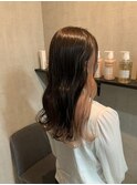 インナーカラー ダブルカラーブリーチデザイン マロンベージュ