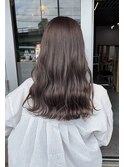 ブリーチなし!透明感グレージュ