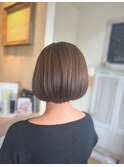丸みシルエットのショートボブ#大人女性ヘ#小顔ヘア#似合わせ