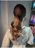 【ポニーテール】結婚式/卒業式/銀座/ヘアセット/アレンジ