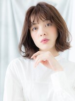ドクターズ サロン ラブ(Dr's Salon LAB)&nbsp;ココアブラウンシースルーバングミディアムs古河20代30代40代