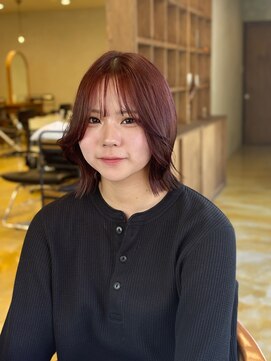 カノエ 下関熊野店(canoe) 切りっぱなしボブ/髪質改善縮毛矯正/髪質改善
