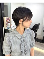 メルバイグラフ 梅田(mel by GRAFF) 大人可愛い20代30代40代前下がりショートボブ/ハンサムショート