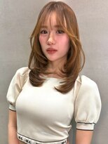 レーヴバイロンド 仙台(Reve by Lond)&nbsp;韓国レイヤーシースルー髪質改善ミディアムミルクティーベージュ