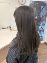 モア 下通店(MORE) Soft Olive Beige/髪質改善ケアカラー/レイヤーカット