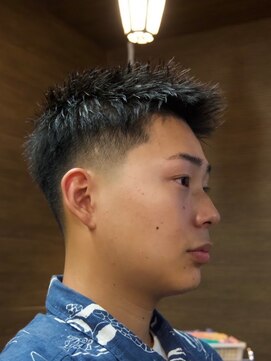 ワンワンオー バーバーショップ 博多店(@110 BARBER SHOP) ツーブロックショートカルマヘアスリックバックジェットフェード
