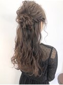 【Befine京都】結婚式や二次会に!巻き髪たっぷりハーフアップ★