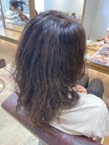 エイト 溝の口店(EIGHT)&nbsp;【EIGHT溝の口】お客様スタイル_デザインカラー切りっぱなしボブ