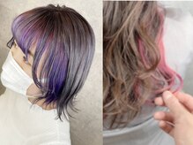 _WHITEがイチオシの”インナーカラー”ヘアアレンジにも最適なポイントで可愛さを☆