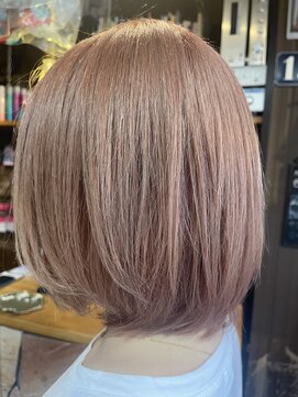 オーバーキャプテンネイキッド(OVER CAPTAIN NAKED) ダブルカラー　　ピンクグレージュ