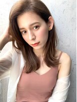 クラン(clan) 小顔ウルフ#マロンベージュAラインボブ