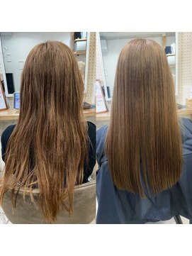 アンフィフォープルコ(AnFye for prco) ジュエリーシステム×LULUTr×縮毛矯正の艶髪ストレートヘア♪