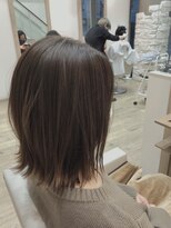 シエル(ciel) 切りっぱなし☆ミルクティーグレージュ☆ブリーチ無し